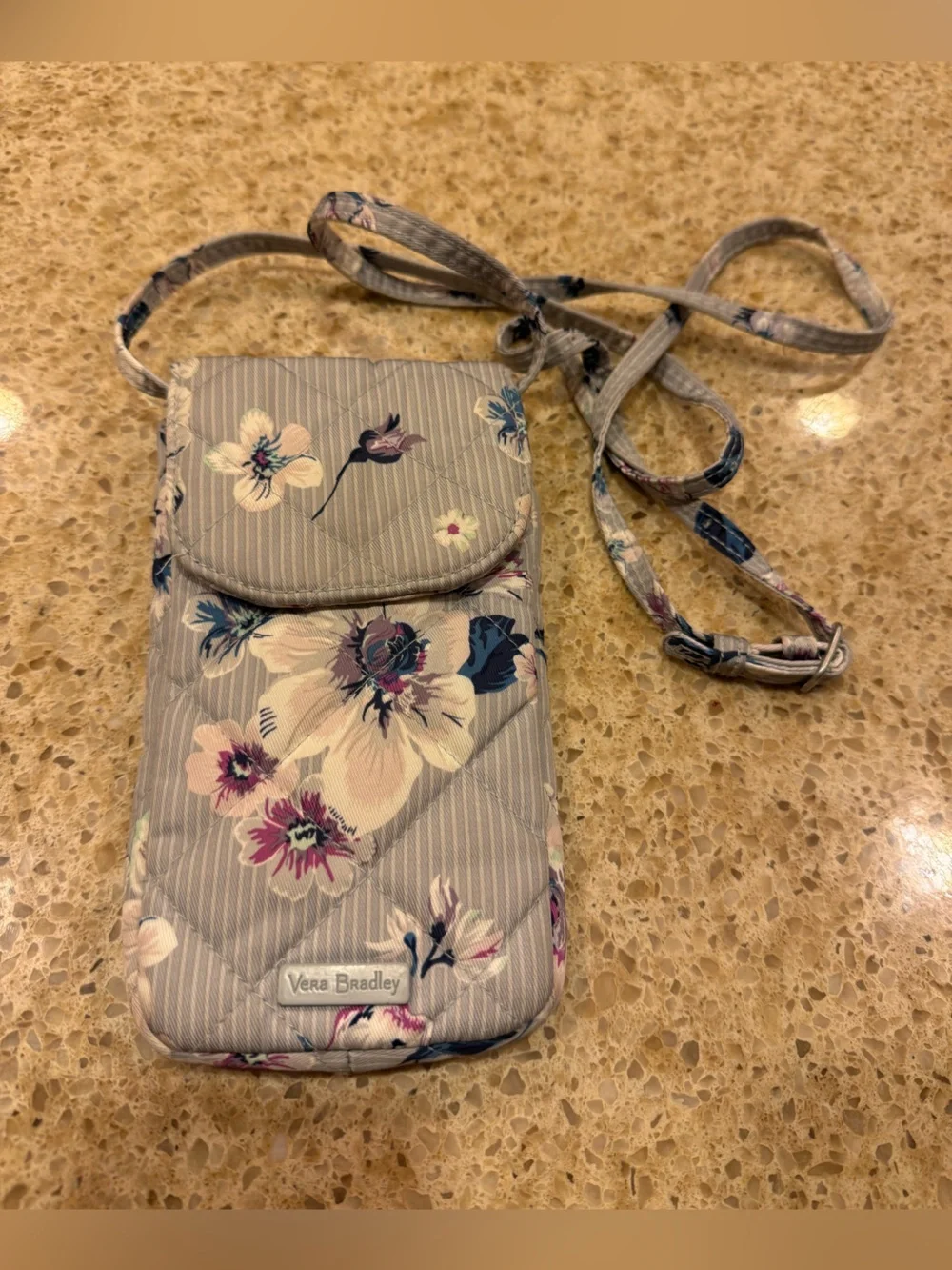 Vera Bradley Deluxe RFID Carson Cellphone Crossbody Performance Twill